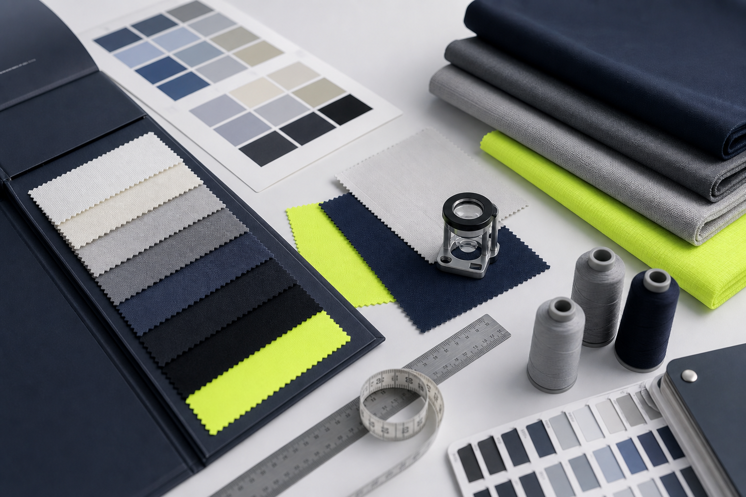 Fabric swatches and custom textile development tools